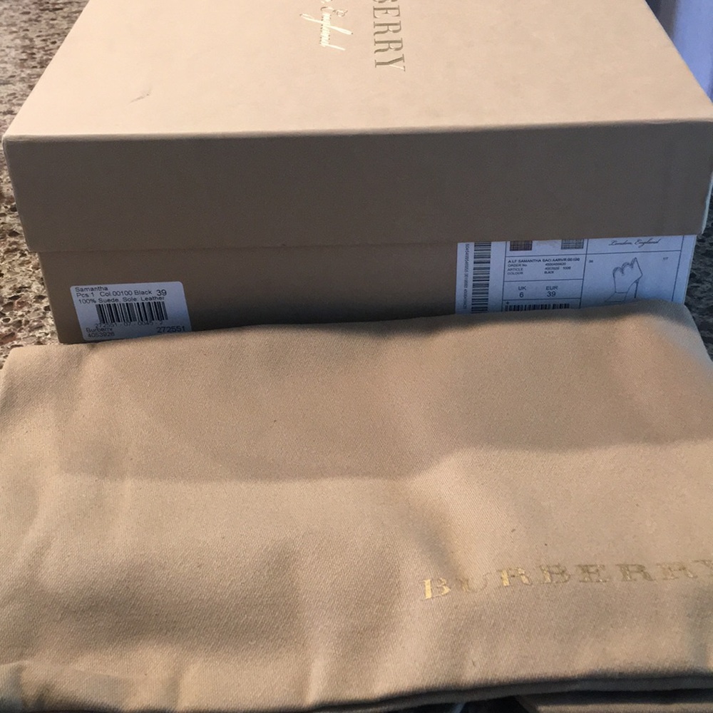 NWT Burberry Suede Heels - Picture 6 of 8